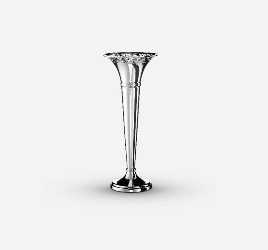 Fish Chased Flower Vase (With round base)