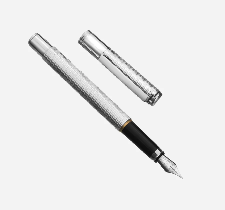 E.T. Design Silver Ink Fountain pen
