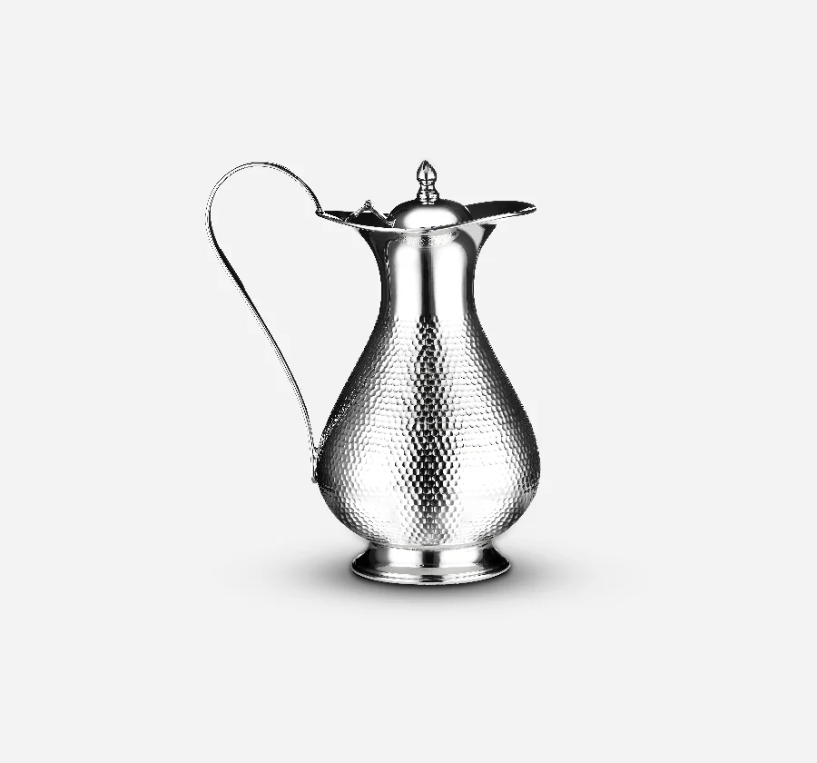 Hammered Belly Jug With Lid